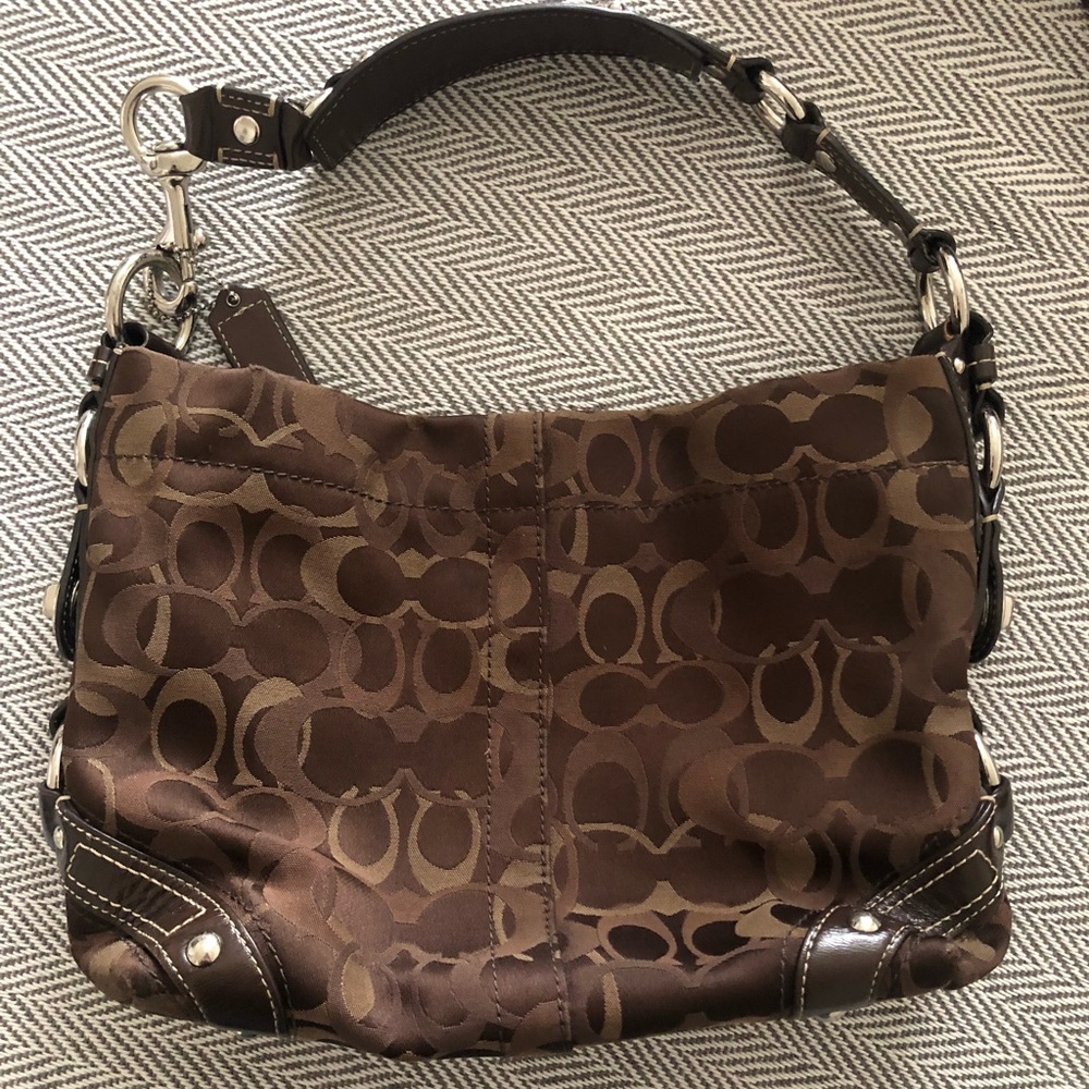 Coach signature shoulder bag